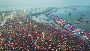 महाकुम्भमा ६० करोड भन्दा बढीले गरे स्नान